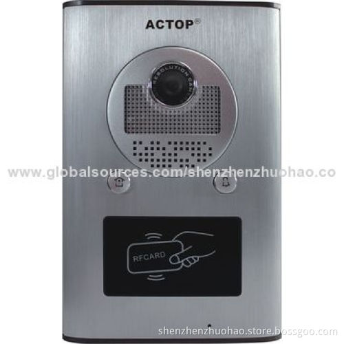 TCP/IP Handsfree Touchscreen Video Doorphone for Building, 12V Voltage